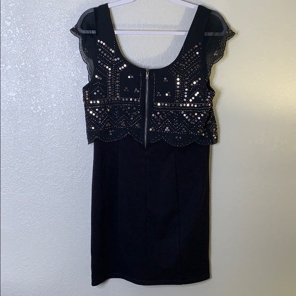 American Eagle Gray Sequin Dress, Medium - Picture 5 of 8